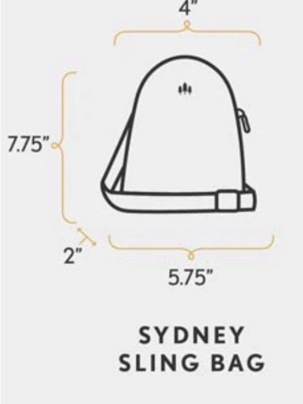Portland leather Sydney Sling Bag Honey - Picture 7 of 7